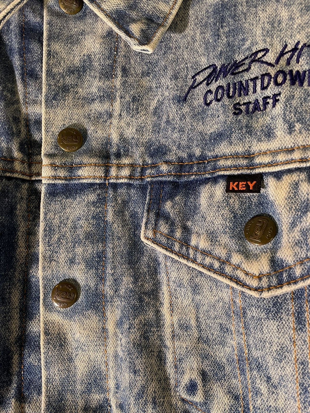 Vintage 80’s 90’s VTG Vintage Key Imperial Power Hits Denim Jacket Size US M / EU 48-50 / 2 - 6 Thumbnail