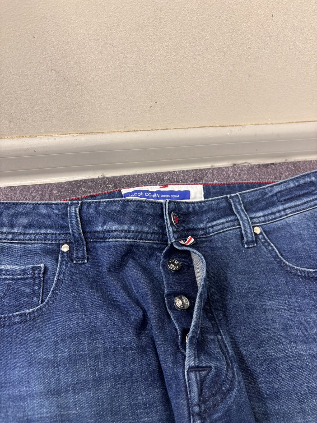 Jacob Cohen Jacob Cohen Bard Men’s Blue Jeans Cotton Blend Stretch Denim Size US 36 / EU 52 - 8 Thumbnail