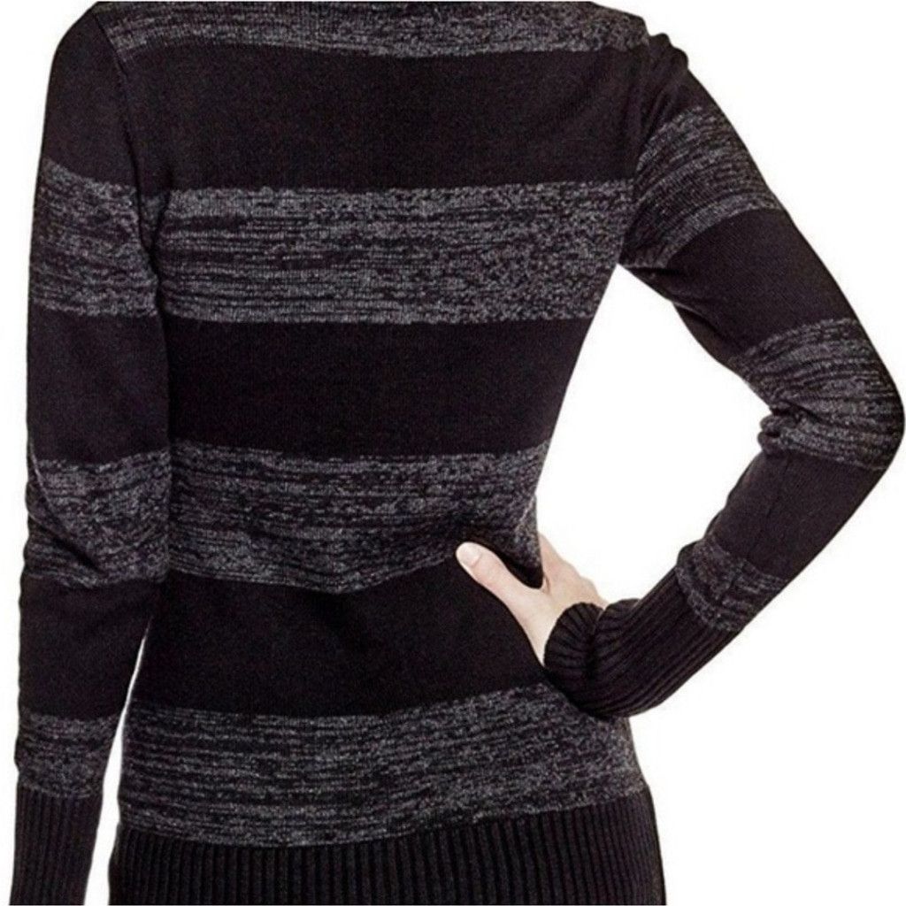 Guess Guess Women's Fitted Black/Grey Crossover Collar Lace Up XS Size XS / US 0-2 / IT 36-38 - 8 Thumbnail