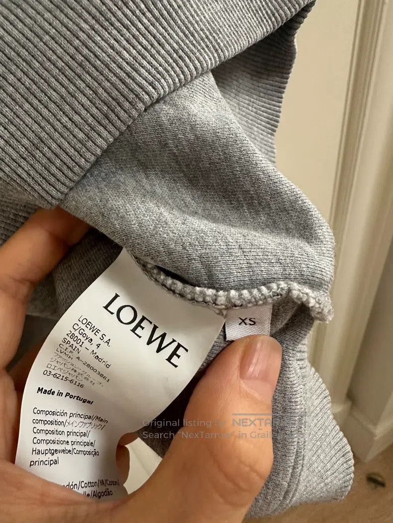 Loewe Loewe Gray Logo Sweatshirt Size XS / US 0-2 / IT 36-38 - 4 Thumbnail