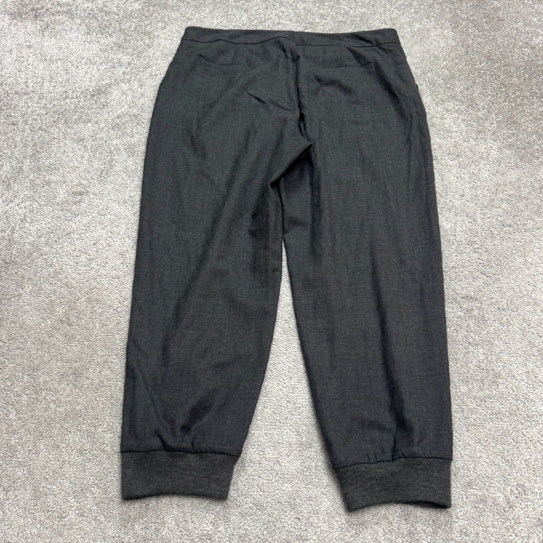 Club Monaco Club Monaco Pants Women 12 Charcoal Gray Wool Blend Tapered Jogger Trouser 37x26 Size 34" / US 12 / IT 48 - 2 Thumbnail