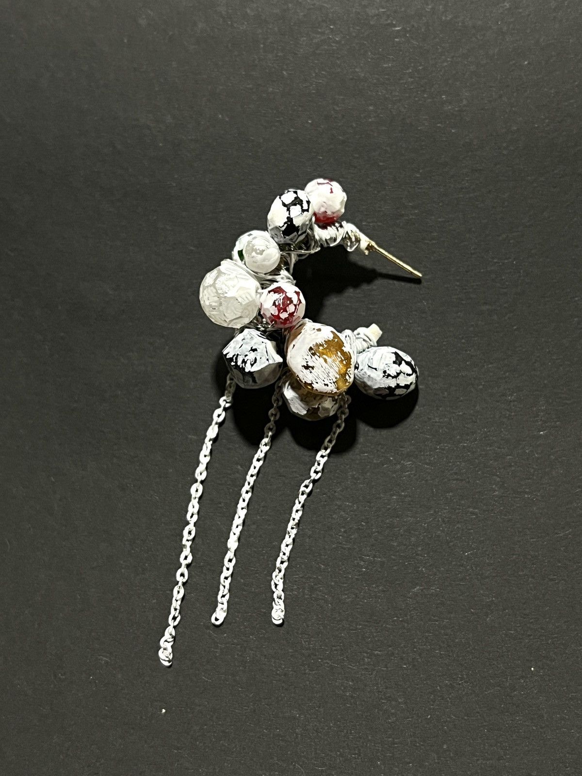 Seditionaries oversized chains punk stud earring margiela hysteric vibe Size ONE SIZE - 4 Thumbnail