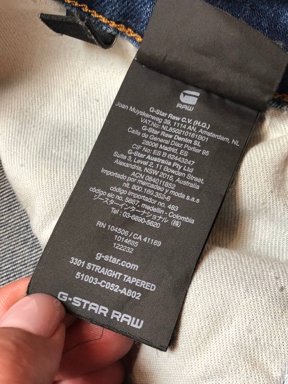 G-Star streetwear jeans G-Star Raw 3301 denim pants vintage Size US 30 / EU 46 - 4 Thumbnail