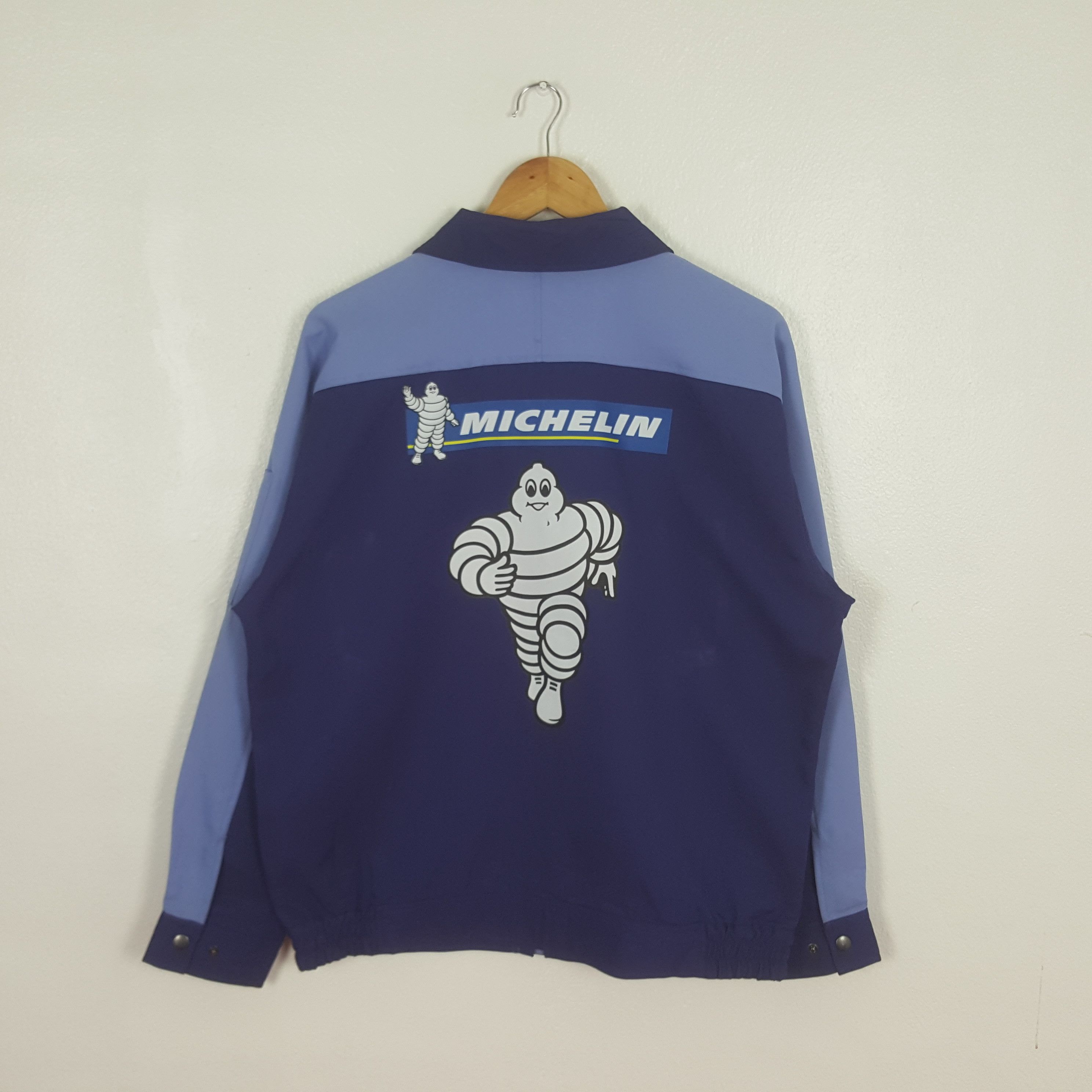 Vintage Vintage Michelin Racing Tyre Work Jacket C324N5 Size US L / EU 52-54 / 3 - 1 Thumbnail