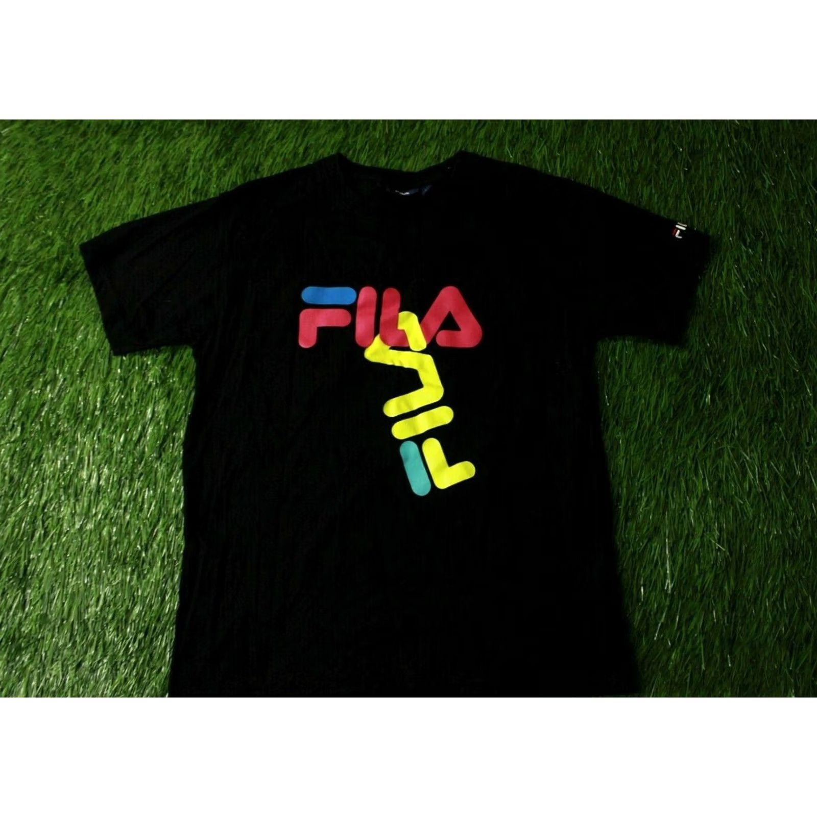 Fila FILA Shirt Mens T-Shirt Jersey Black Medium Size US M / EU 48-50 / 2 - 2 Thumbnail