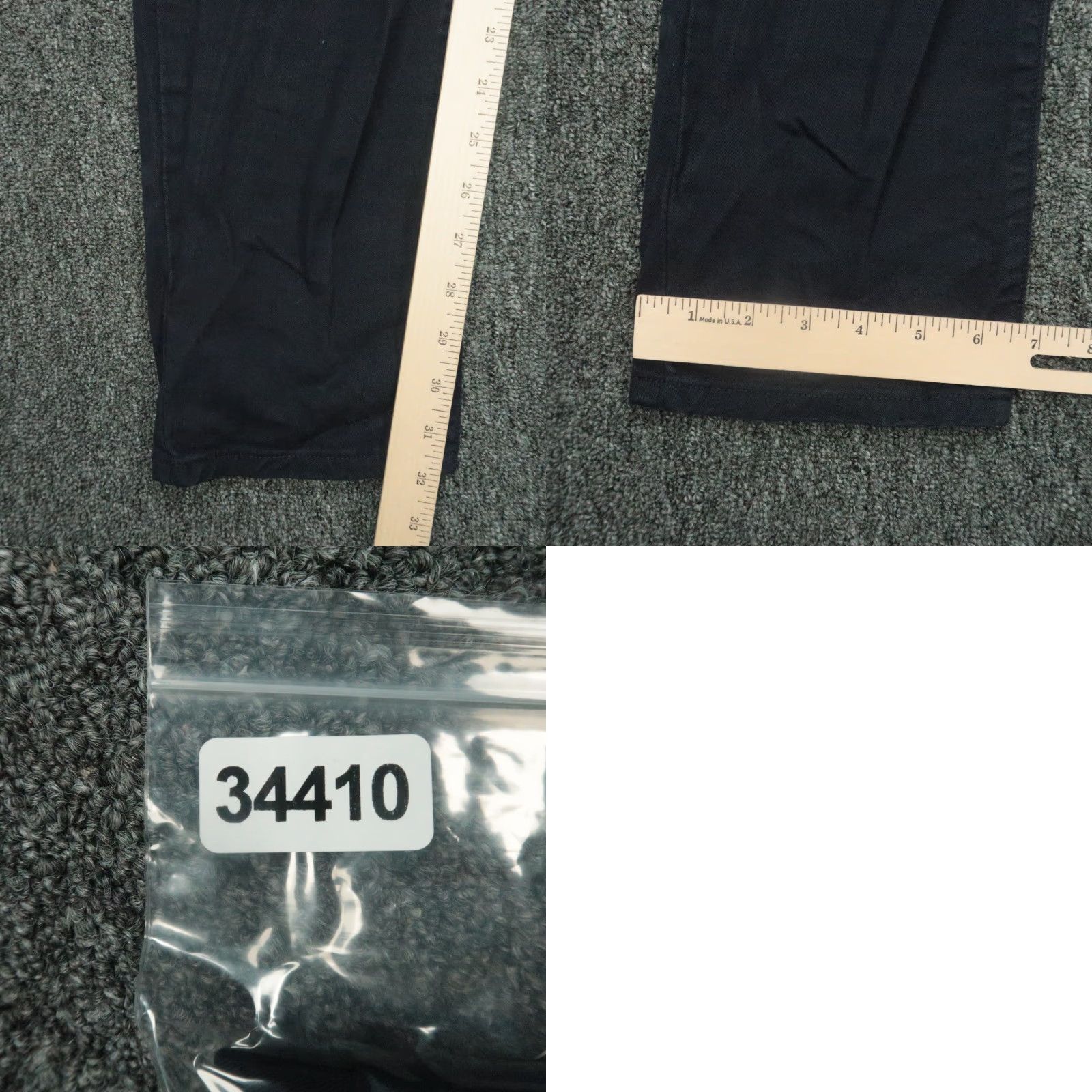 Flint & Tinder Pants Mens 32x32 Blue 365 Tapered Fit Trousers 5 Pocket Chino