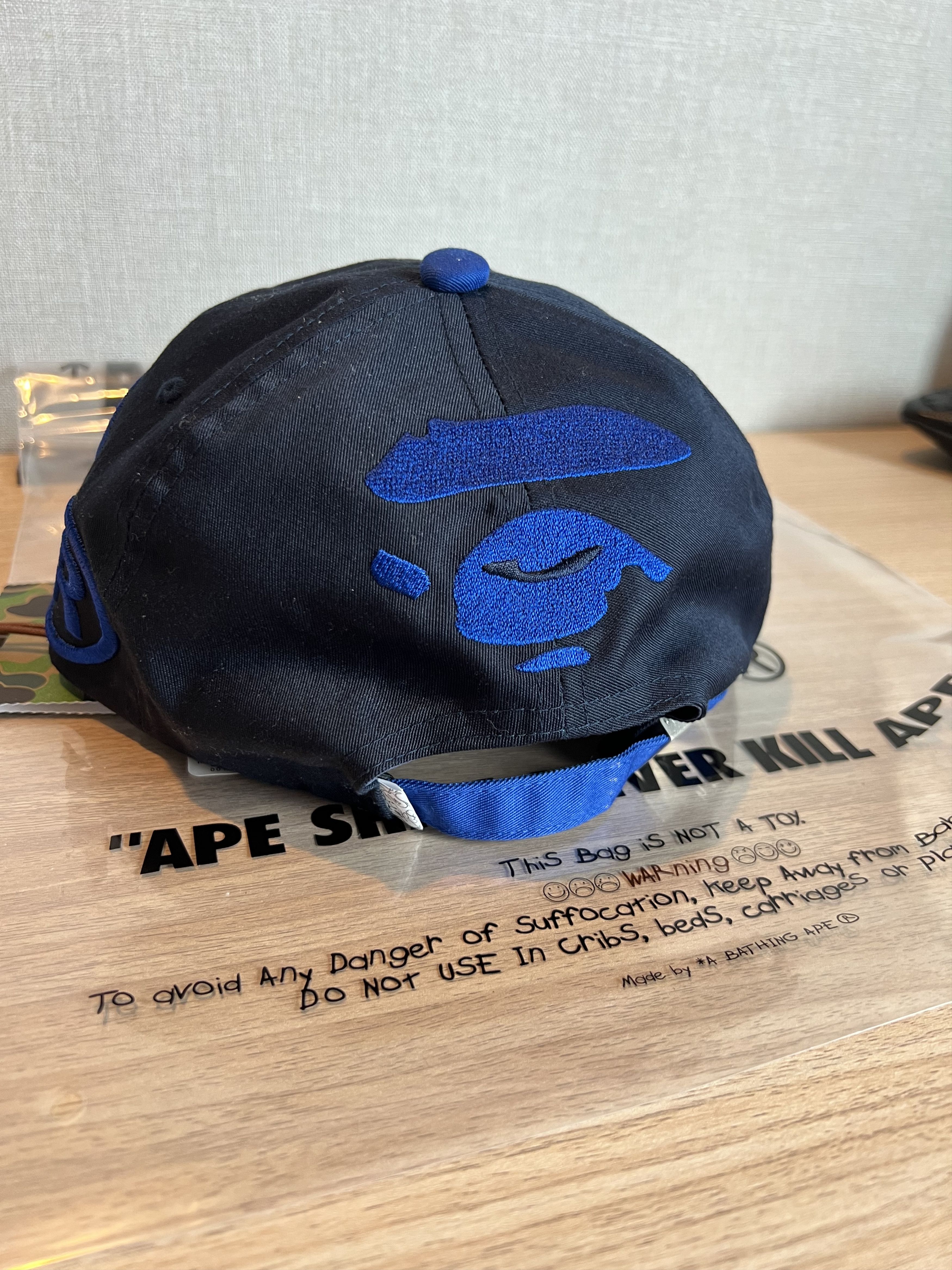 Bape Bape Blue Embriodered Spellout Strapback New Size ONE SIZE - 2 Thumbnail