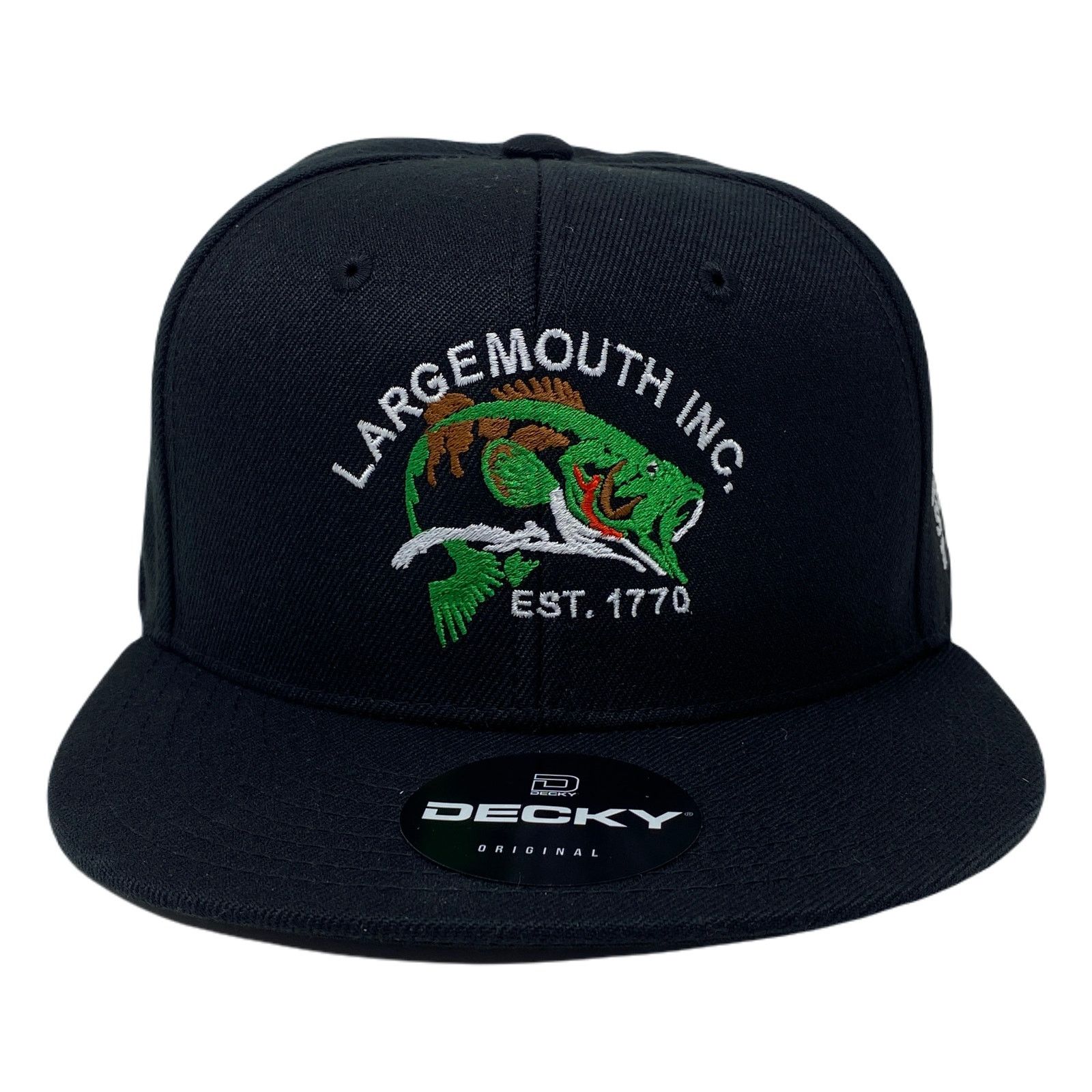 Other Largemouth Bass Lunker Toad Hog Snapback Hat All Black Size ONE SIZE - 5 Thumbnail