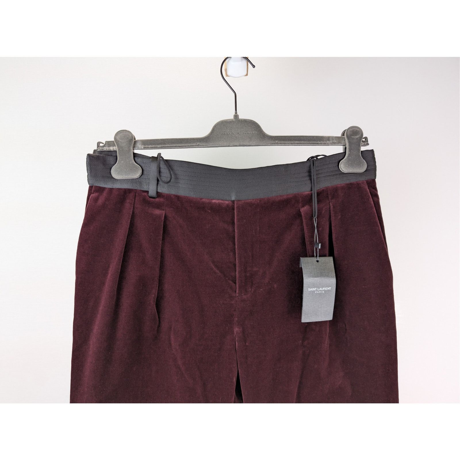 Saint Laurent Paris o1rshd1 Sweatpants / Trousers in Burgundy Size US 32 / EU 48 - 3 Thumbnail