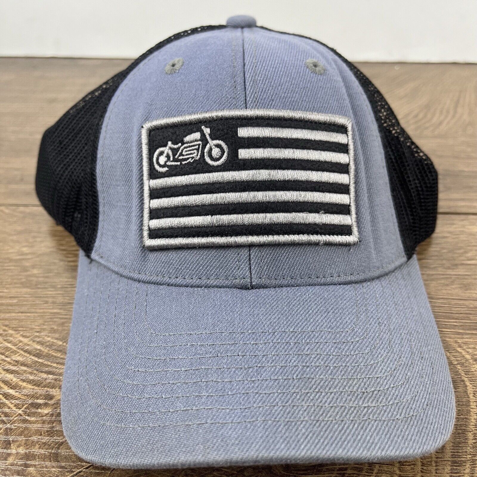 Other Scothc & Iron Motorcycle Hat Snapback Hat Blue Adjustable Ha Size ONE SIZE - 4 Thumbnail
