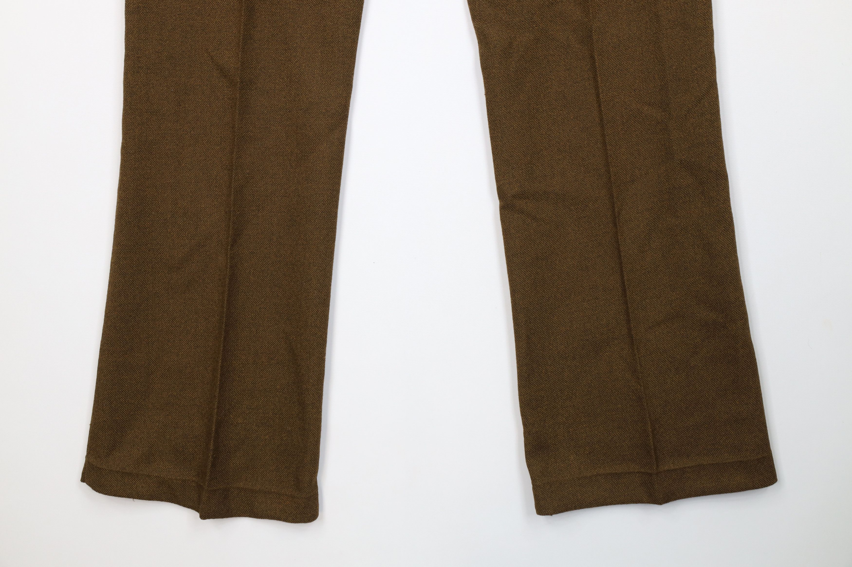 Vintage Vintage 70s Streetwear Burlap Knit Wide Leg Pants Brown USA Size US 32 / EU 48 - 10 Thumbnail