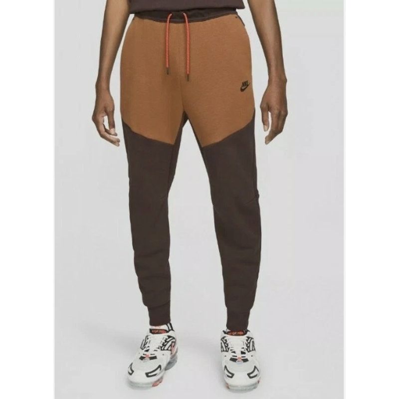 Nike Nike Fleece Tech Pants Brown Basalt/Pecan Size XXXLarge Size US 33 - 2 Thumbnail