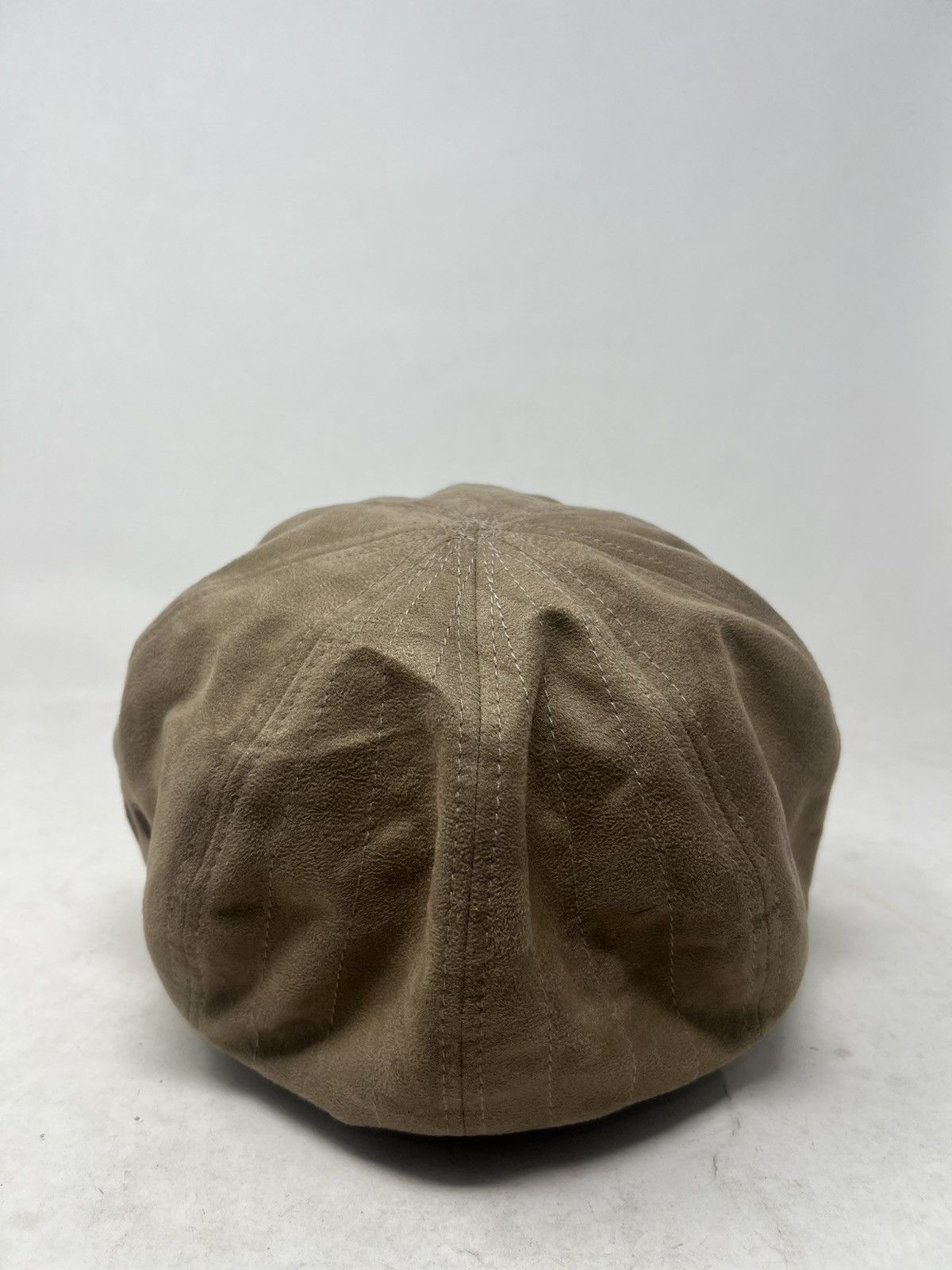 Japanese Brand Beige Suade Okdeals Newsboy Cap Hat Size ONE SIZE - 3 Thumbnail
