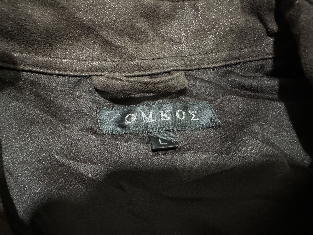 If Six Was Nine 🔥Sick Y2K Omkoe Waxed Suede Western Shirt ZipperGoth Punk Size US L / EU 52-54 / 3 - 8 Thumbnail