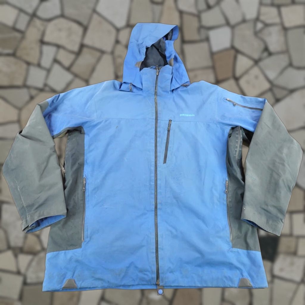 Patagonia Patagonia Jacket Men XL Blue Gray Goretex Powder Bowl Waterproof Ski Snow Coat Size US XL / EU 56 / 4 - 1 Thumbnail