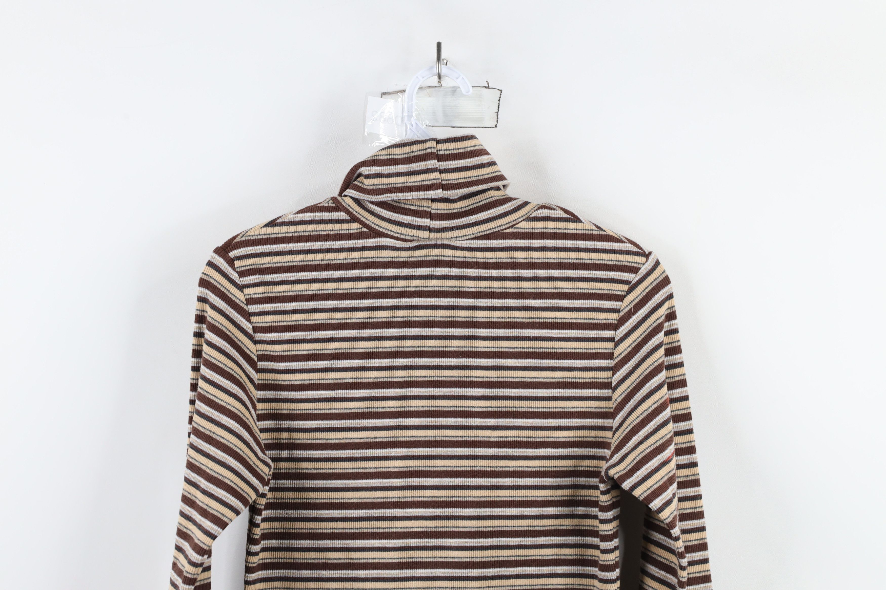 Vintage Vintage 90s Streetwear Ribbed Stretch Turtleneck T-Shirt Size M / US 6-8 / IT 42-44 - 8 Thumbnail