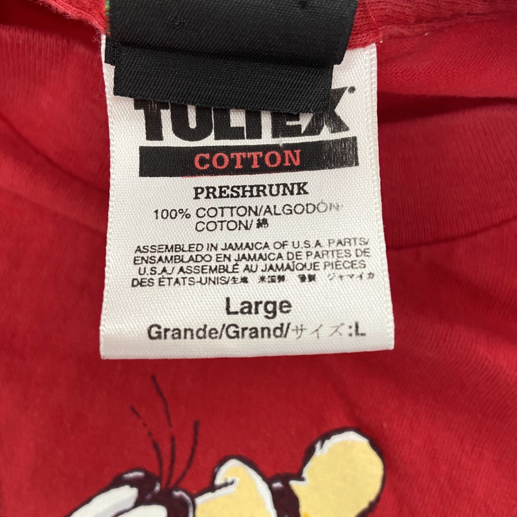 Disney Vintage Disney Mickey Goofy Graphic T-Shirt Adult Large Red Cotton Men Size US L / EU 52-54 / 3 - 7 Thumbnail