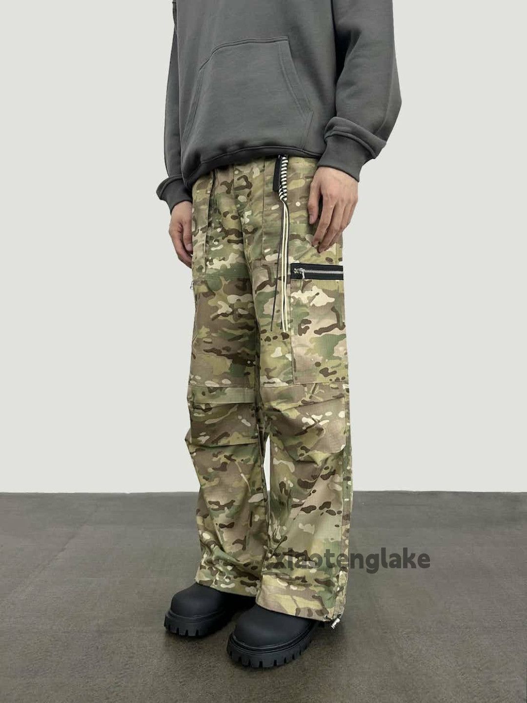 Designer × Japanese Brand × Vintage utility military outdoor loose pleated cargo pants Size US 32 / EU 48 - 4 Thumbnail