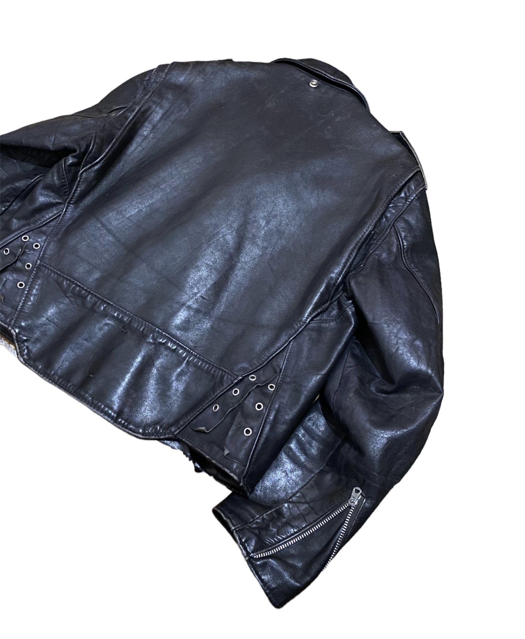 Vintage Vintage 60s Perfecto Style Motorcycle Biker Leather Jacket Size US M / EU 48-50 / 2 - 6 Thumbnail