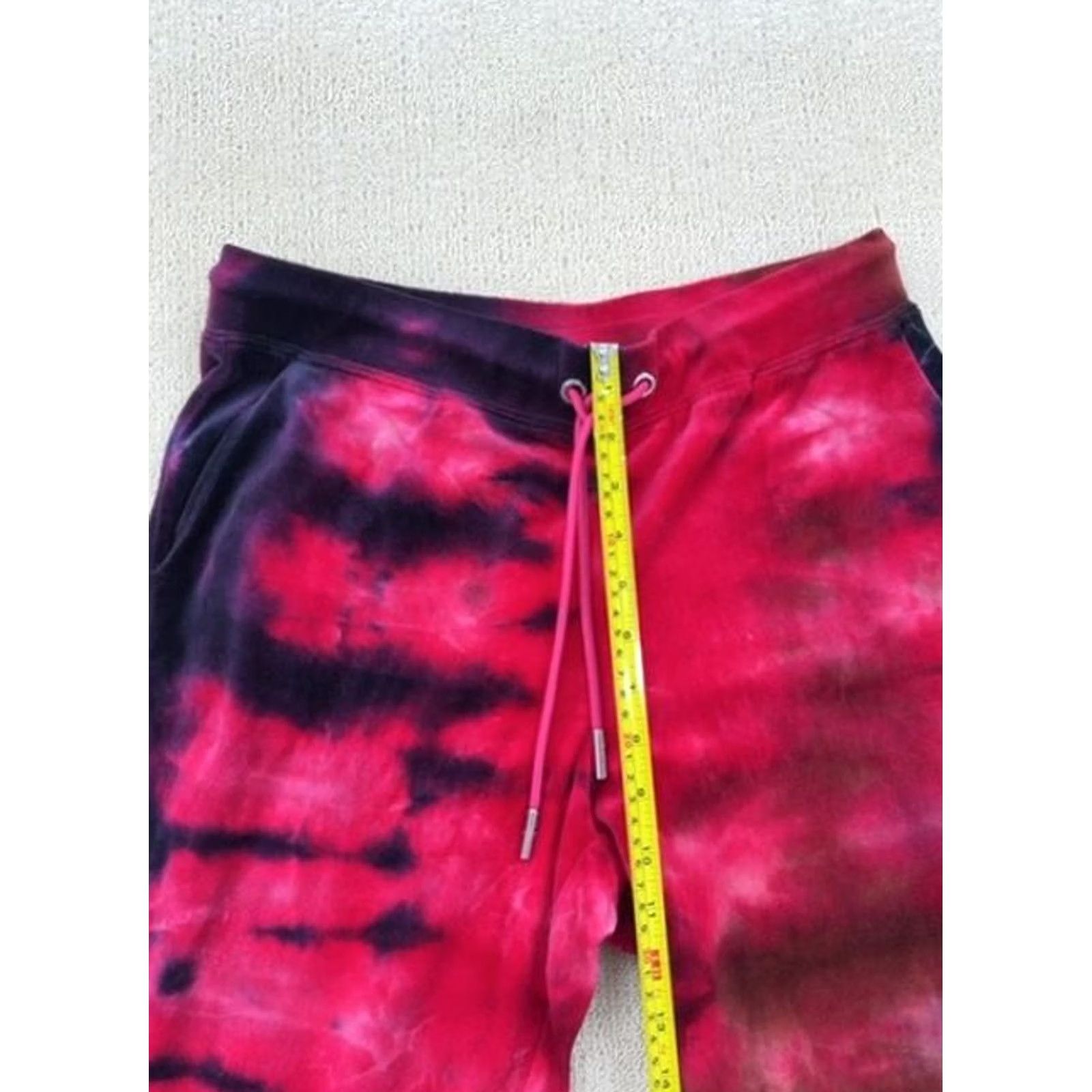 Juicy Couture Juicy Couture Pink Tie Dye Velour Sweatpants Sweatpants M Womenswear Regular Pink Tie Dye Y2K Girls Womens Size 32" / US 10 / IT 46 - 7 Thumbnail