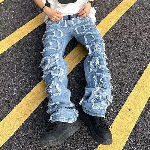 Vintage Men Straight Jeans