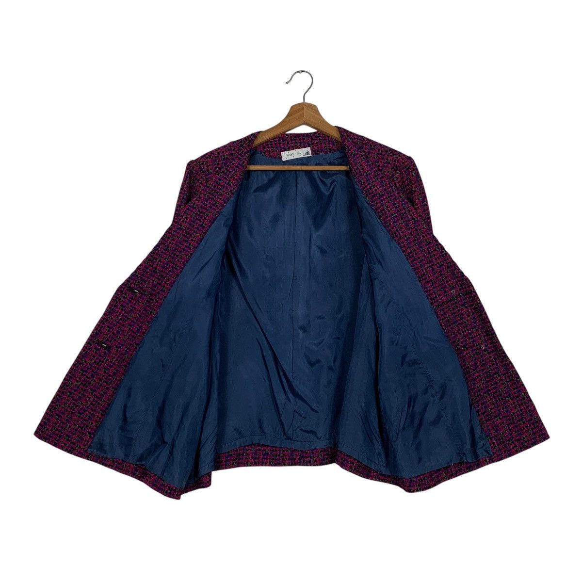 Japanese Brand Japanese Designer Masuko Iwai Women Tweed Jacket Size M / US 6-8 / IT 42-44 - 11 Thumbnail