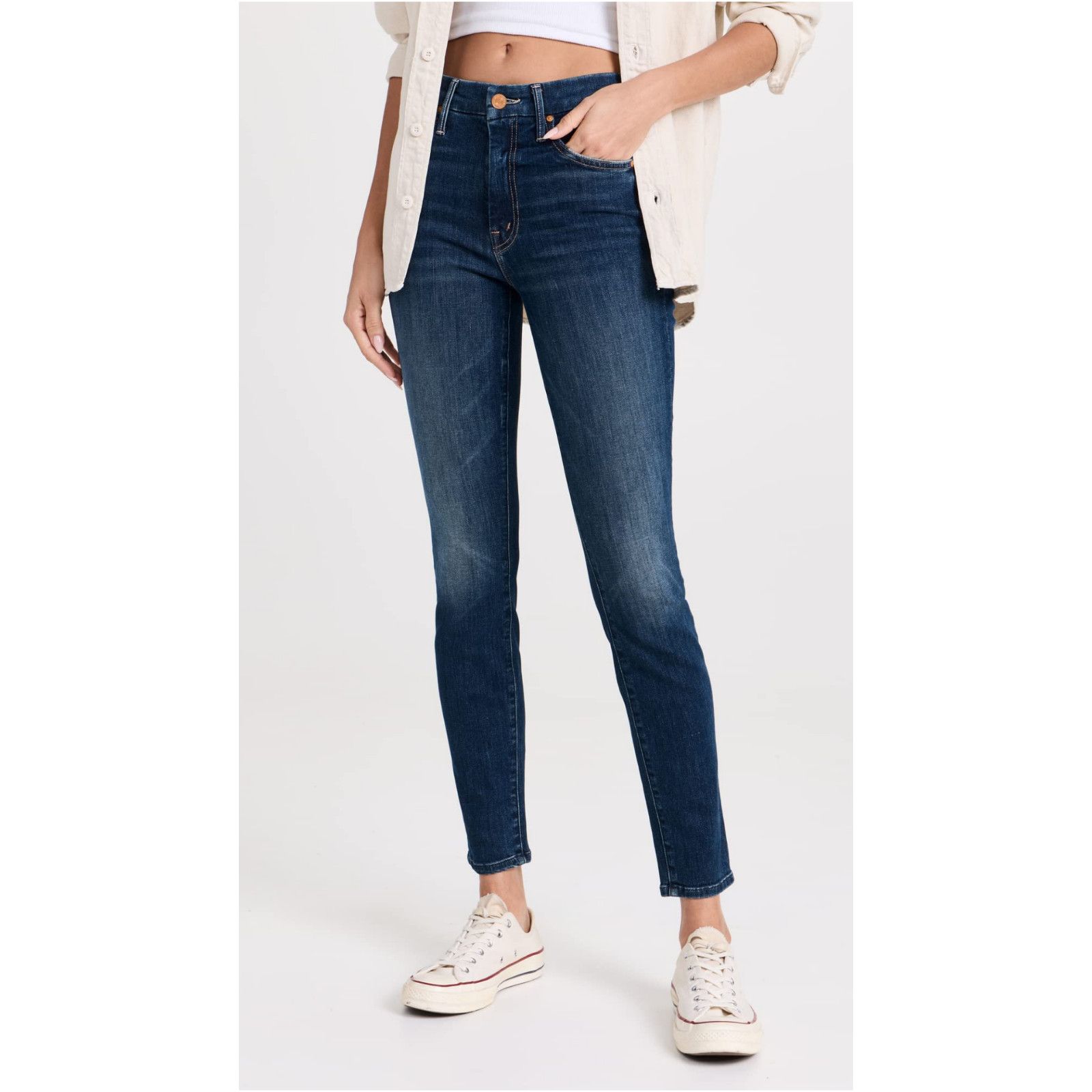 MOTHER Mother Superior The Looker High Waisted Jeans Teaming Up 31 Size 31" - 4 Thumbnail