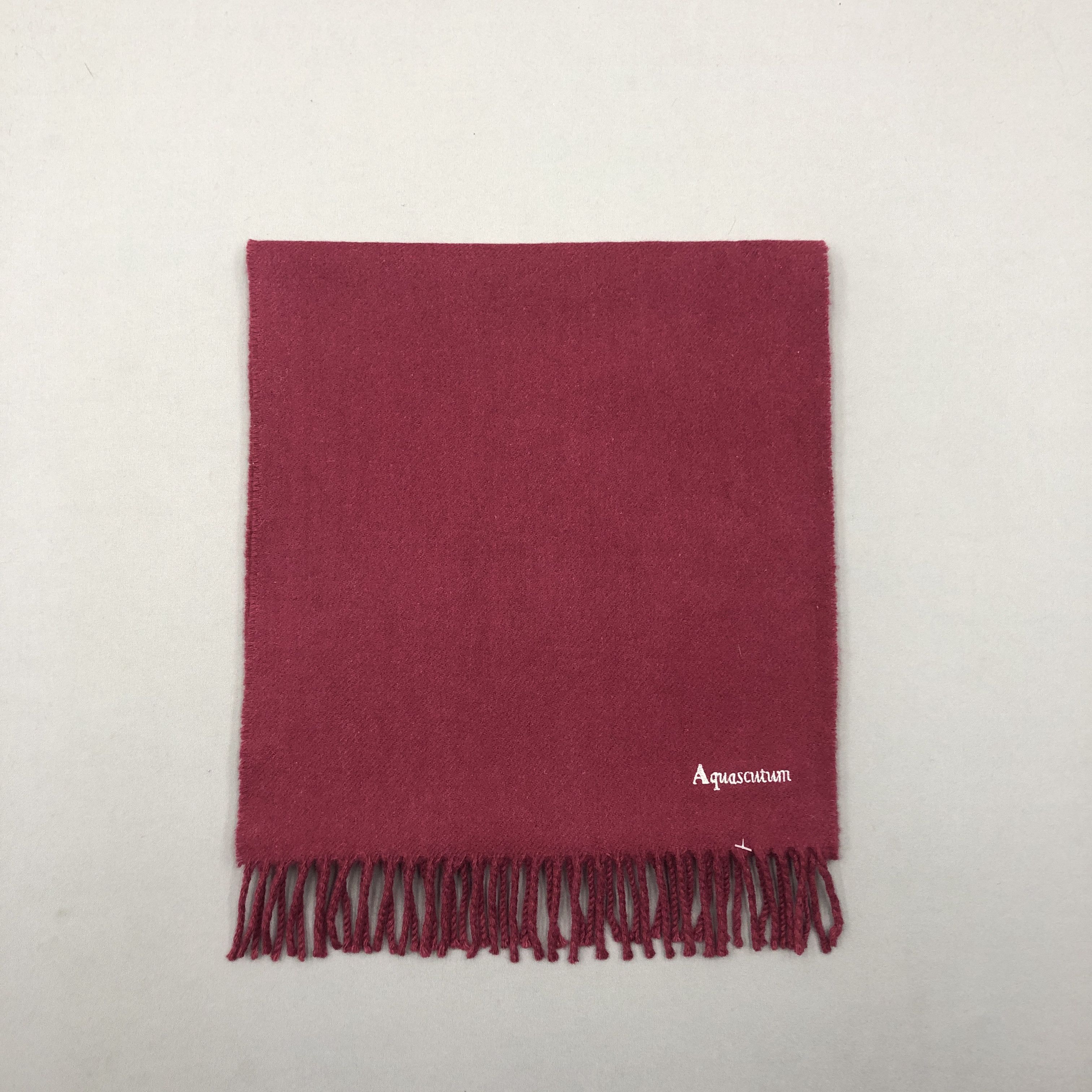Aquascutum Vintage Aquascutum Scarf Fringe Wool Cashmere Scarves Size ONE SIZE - 2 Thumbnail