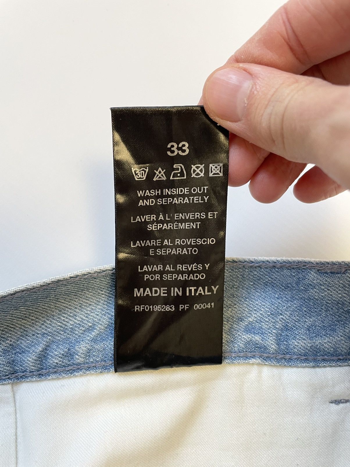 Raf Simons S/S 20 Destroyed Double Layer Jeans Size US 34 / EU 50 - 8 Thumbnail