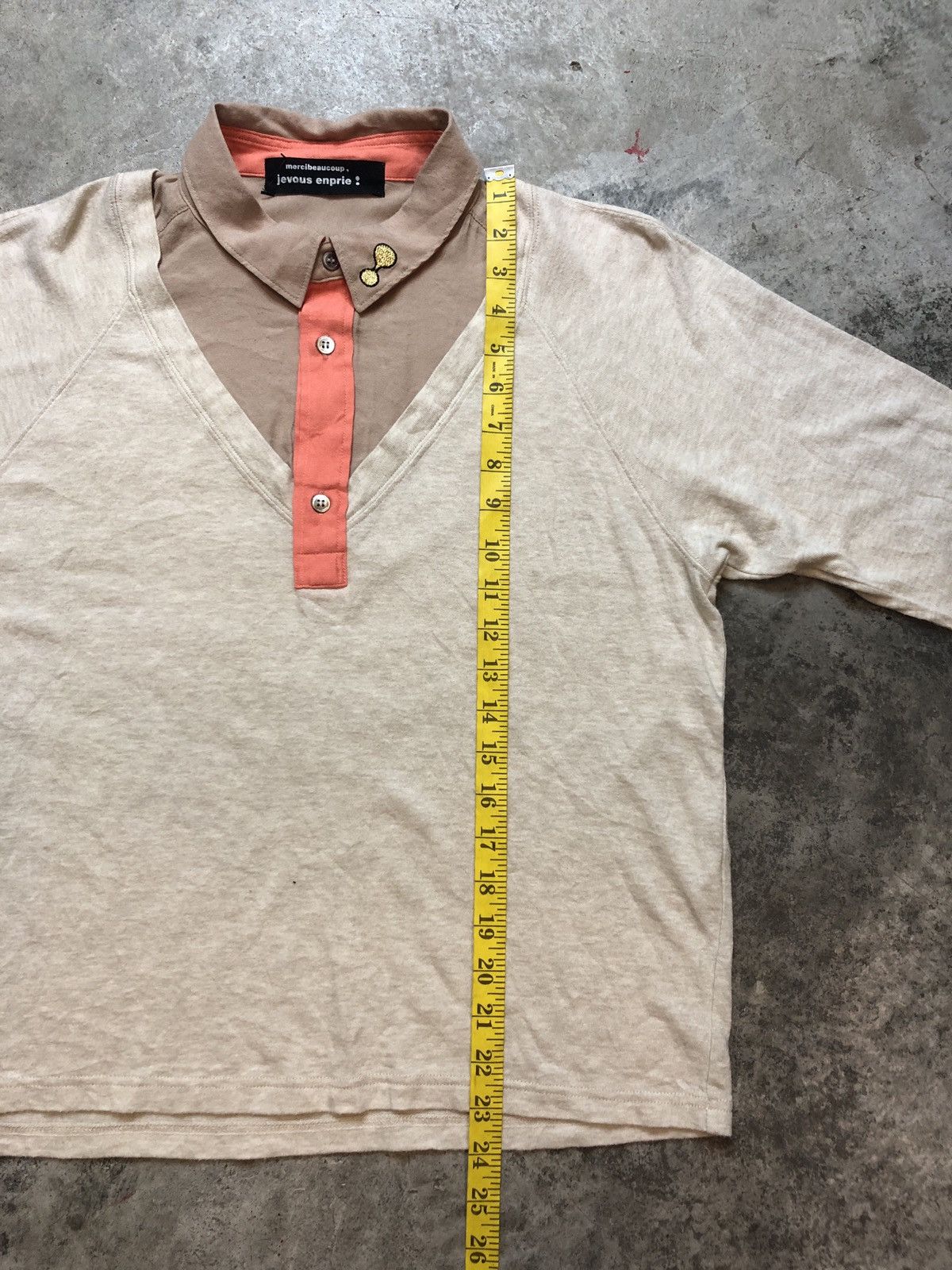 Issey Miyake × Japanese Brand × mercibeaucoup 💥DELETESOON💥Mercibeaucoup Long Sleeve Collar Tee Size US M / EU 48-50 / 2 - 17 Thumbnail
