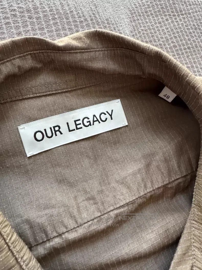 Our Legacy Our Legacy Workwear Style Long Sleeve Shirt Gray Green Size US M / EU 48-50 / 2 - 6 Thumbnail