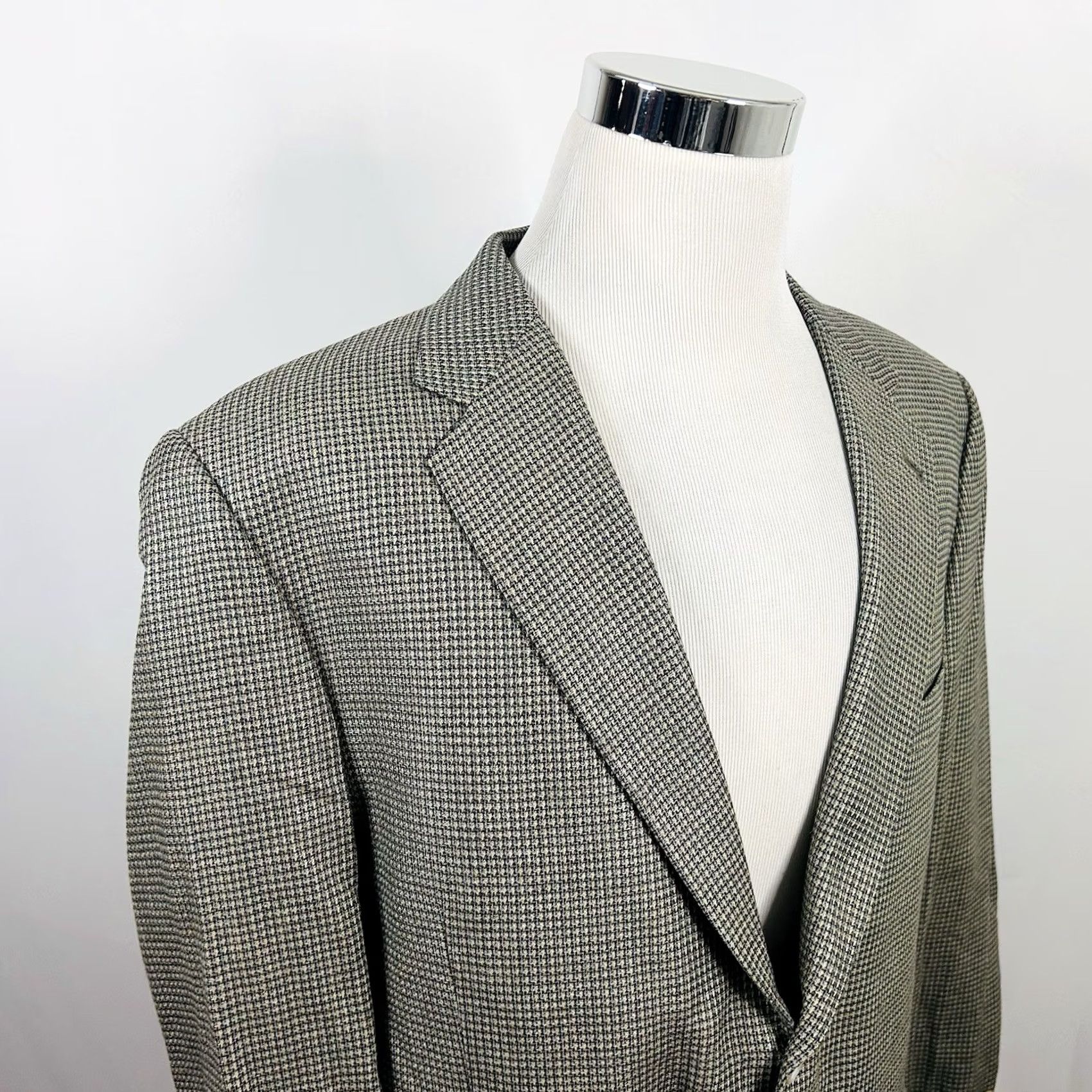 Joseph Abboud Joseph Abboud Sport Coat Silk Wool Blend Gold Knit Two-Button Lined 44R Jacket Mens Dress Coat Size US XS / EU 42 / 0 - 2 Thumbnail