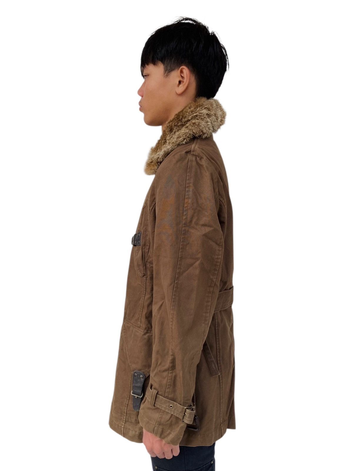If Six Was Nine 2005 PPFM - Trim Fur Canvas Coat Jacket Size US L / EU 52-54 / 3 - 4 Thumbnail