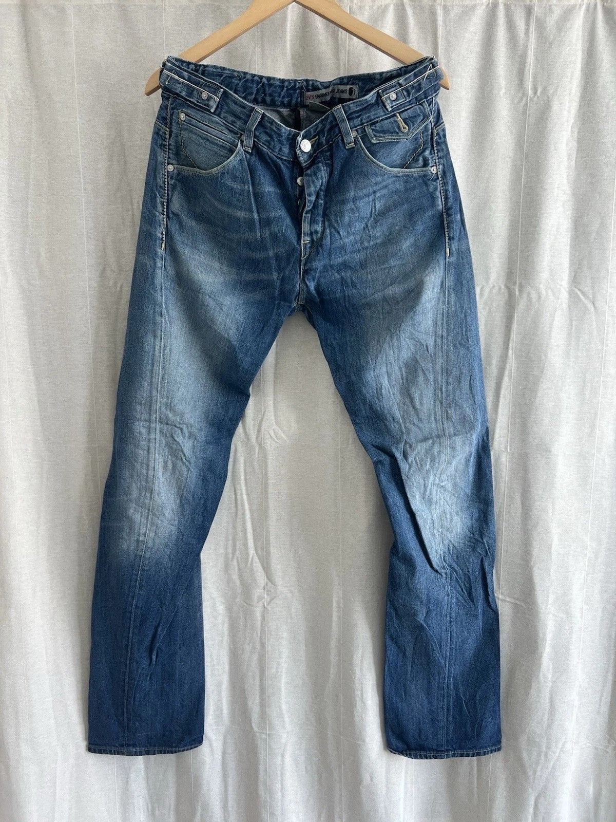 Levi's Levis Engineered Jeans Buckleback Tag W33 Actual 32x33.5 Size US 33 - 1 Thumbnail