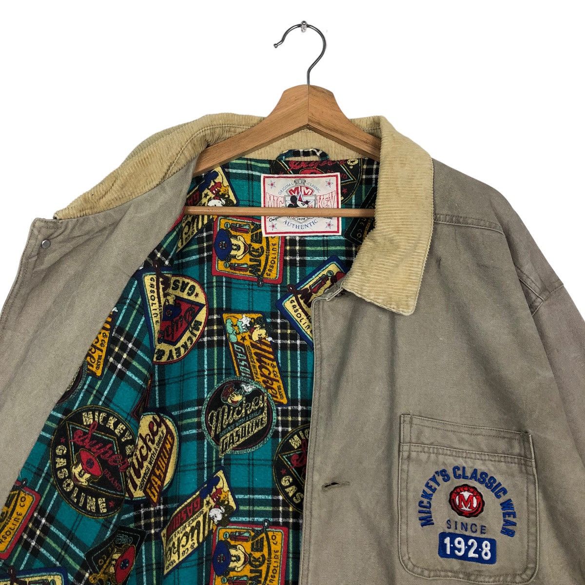 Cartoon Network 🔥90s Chore Blanket Lining Full Print Jacket Mickey & Co USA Size US L / EU 52-54 / 3 - 10 Thumbnail