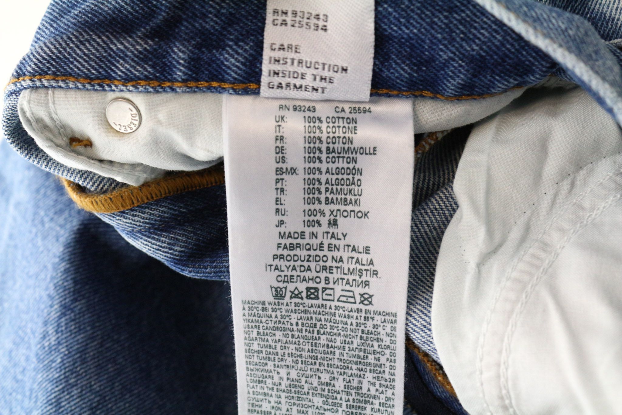 Diesel WIDEE 0077V W23/L32 Blue Girls Jeans 71715 Size 23" - 8 Thumbnail