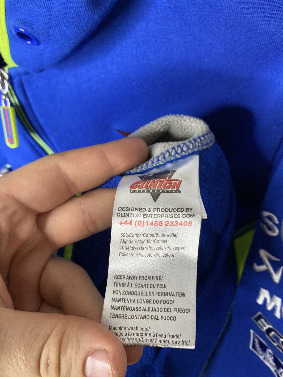 Vintage 🏎️Vintage Suzuki Motorcycle F1 Racing Team Full Zip Hoodie🏎️ Size US XS / EU 42 / 0 - 16 Thumbnail