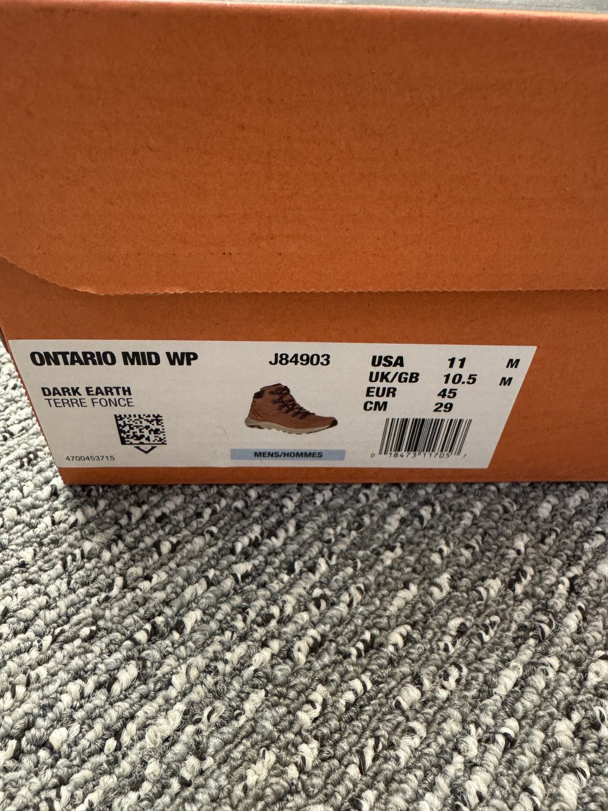 Merrell Merrell Ontario Mid WP Hiking Boots Size US 11 / EU 44 - 6 Thumbnail