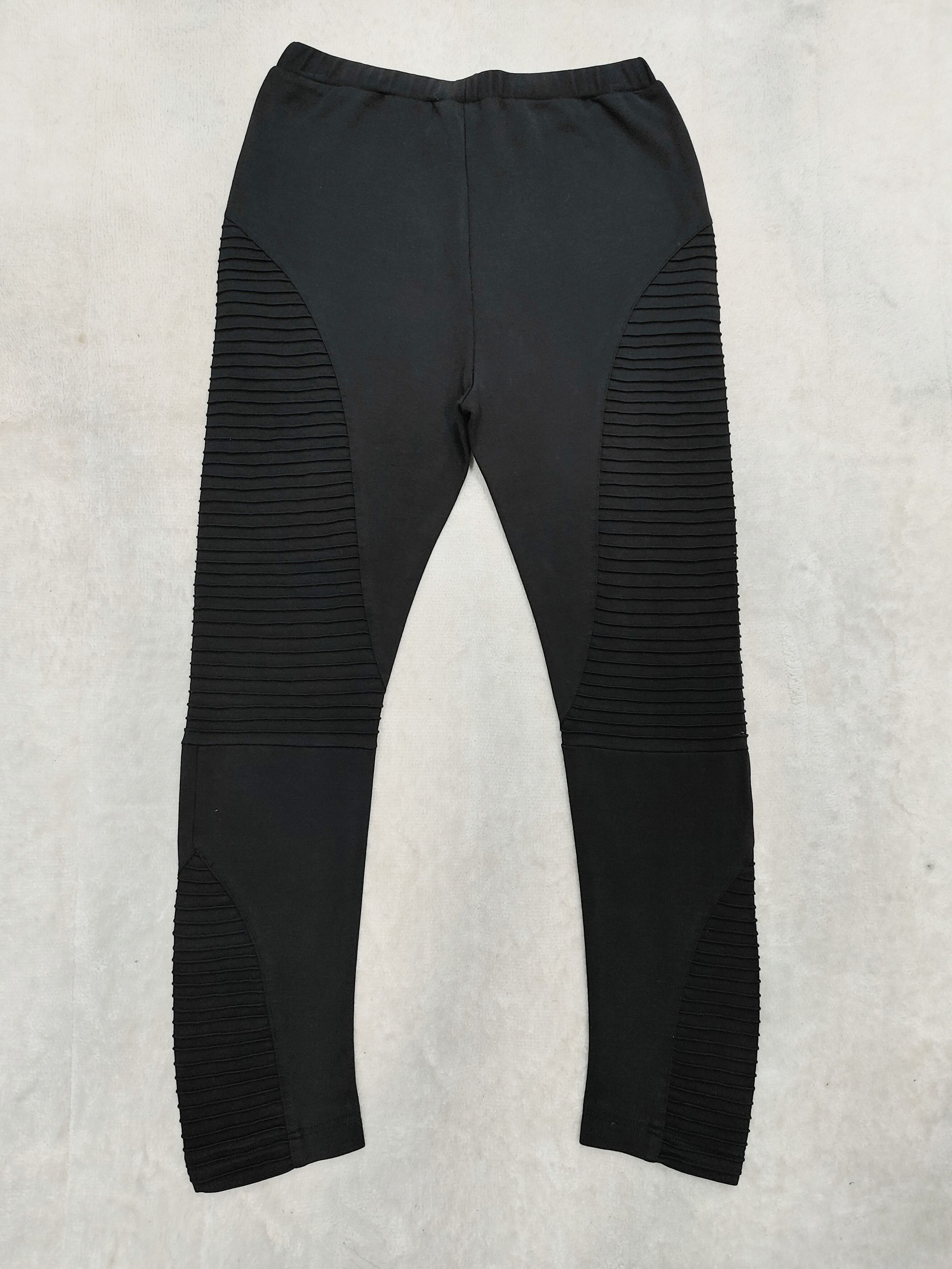 Robert Rodriguez Robert Rodriguez🔥Panelled Ribbed Moto Glam Rock Leggings Size 28" / US 6 / IT 42 - 4 Thumbnail