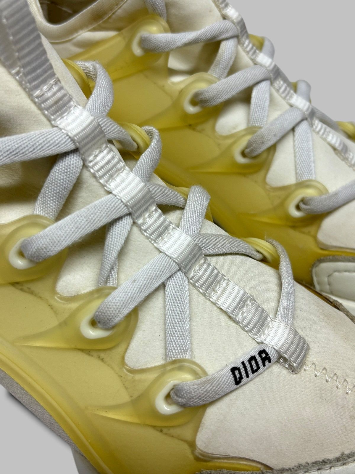 Dior Dior D-Connect White Leather Sneakers Size 37,5 Size US 7 / IT 37 - 3 Thumbnail