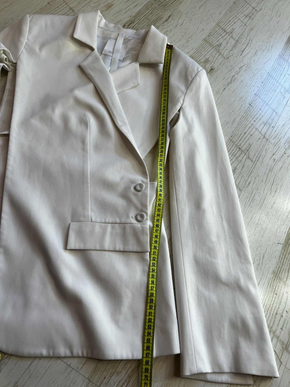 Bevza BEVZA Crossed Asymmetric Jacket White Size S Size S / US 4 / IT 40 - 20 Thumbnail