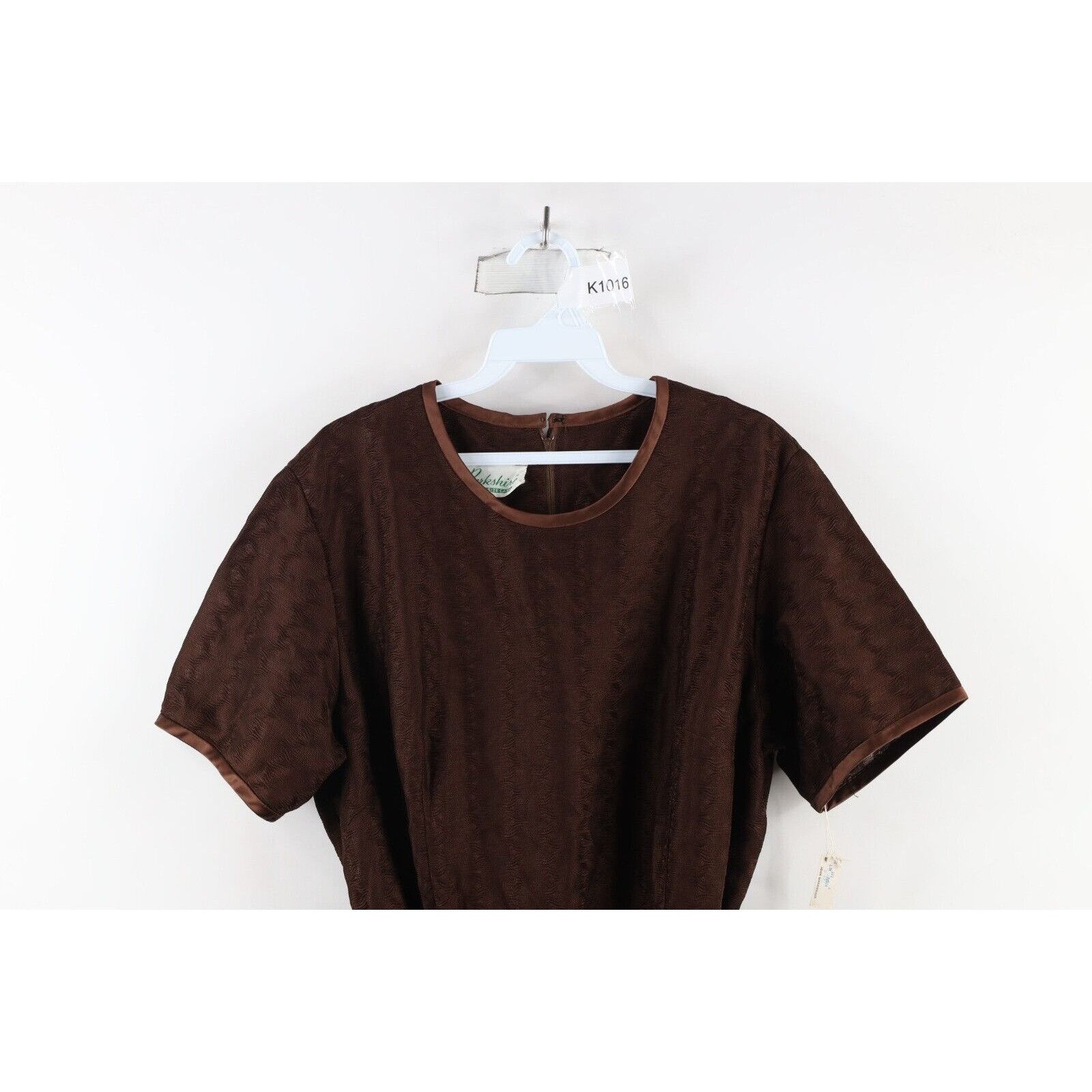 Vintage Deadstock Vintage 60s Mid Century Modern MCM Dress Size L / US 10 / IT 46 - 2 Thumbnail