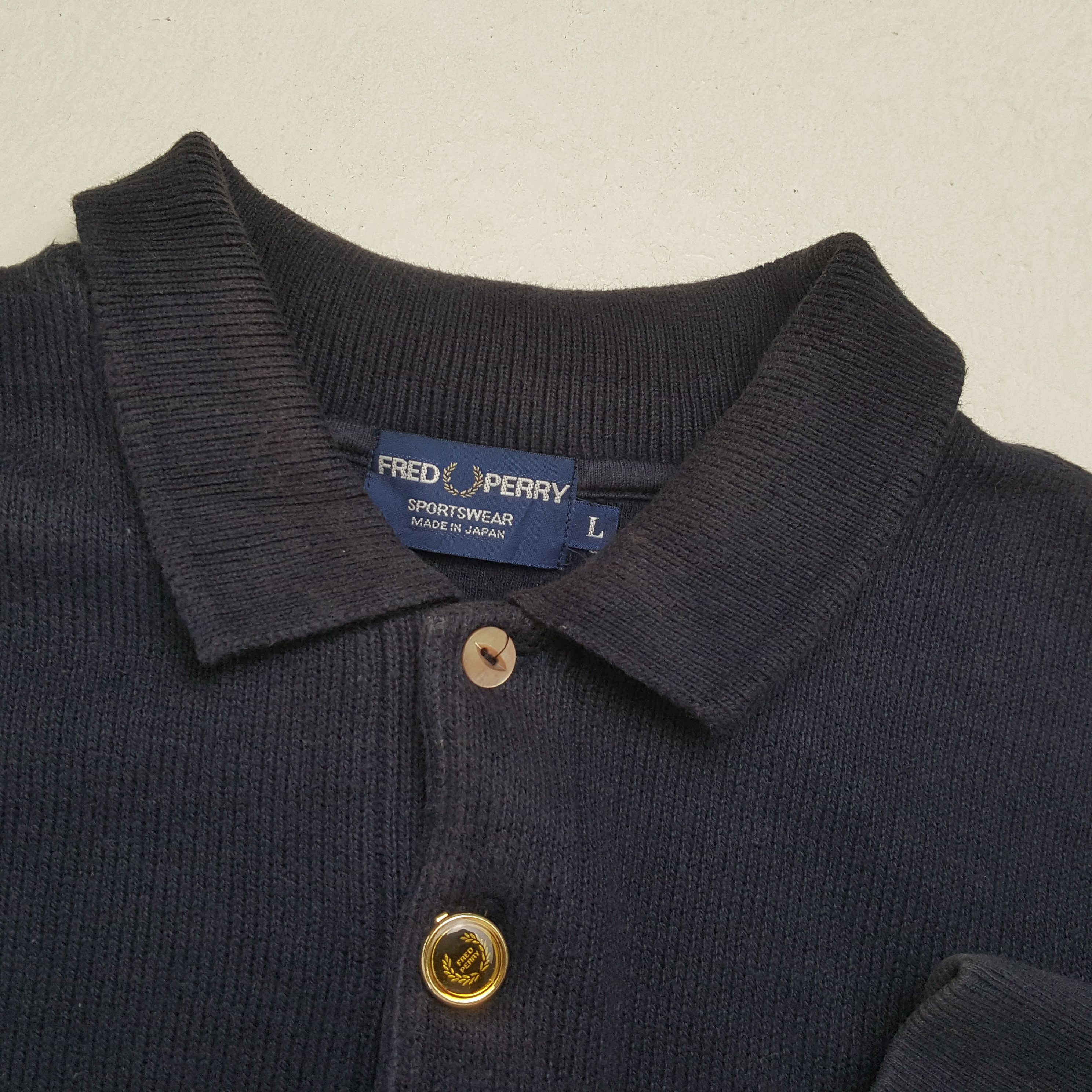 Fred Perry × Vintage FRED PERRY Small Logo Design Collar Sweatshirt Size US M / EU 48-50 / 2 - 9 Thumbnail