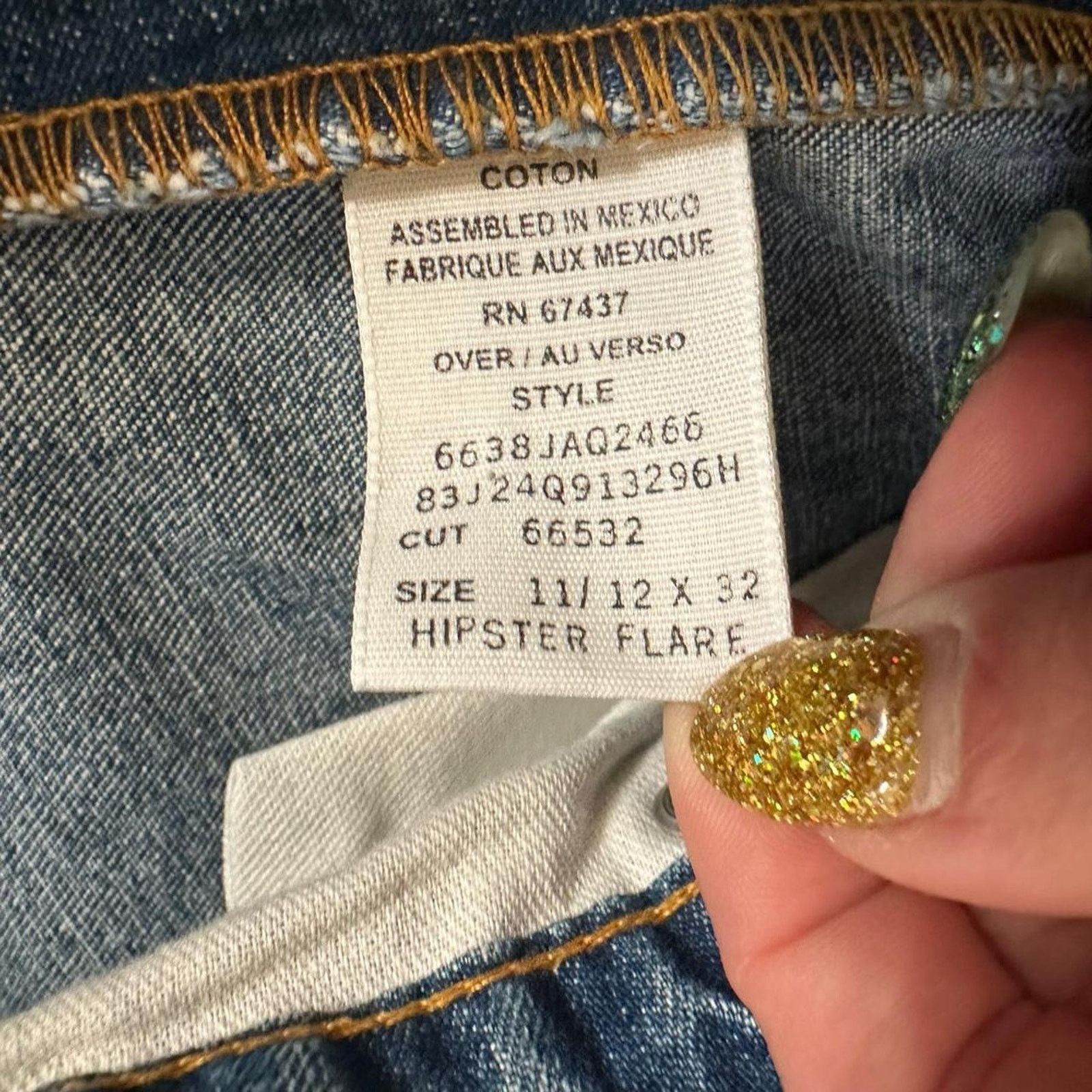 Polo Ralph Lauren Polo Ralph Lauren Hipster Flare Light Jeans 11/12x32 34" Size 34" / US 12 / IT 48 - 4 Thumbnail