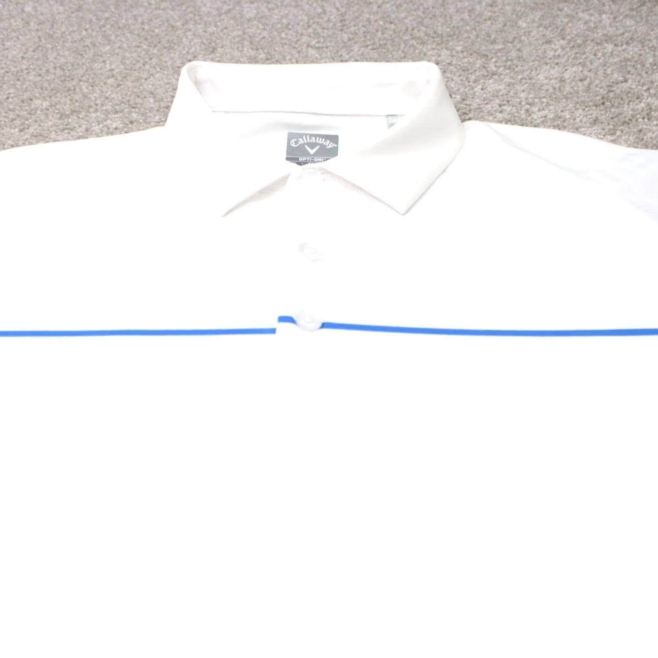 Callaway Callaway Polo Shirt Mens XL White Blue Opti-Dri Golf Short Sleeve) Size US XL / EU 56 / 4 - 4 Thumbnail