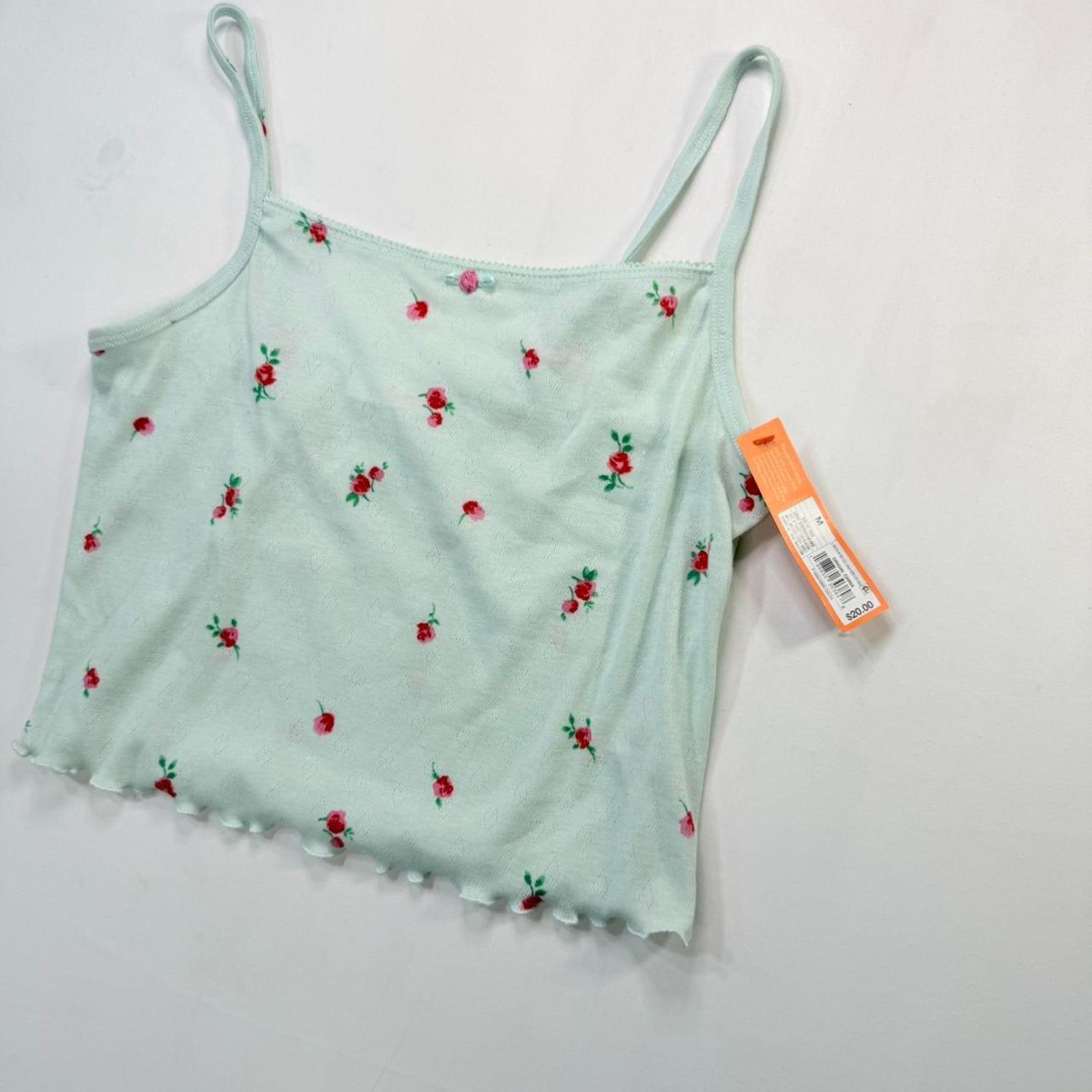 & Other Stories NWT Target Mint Pastel and Roses Tank Top Sz M Size M / US 6-8 / IT 42-44 - 2 Thumbnail