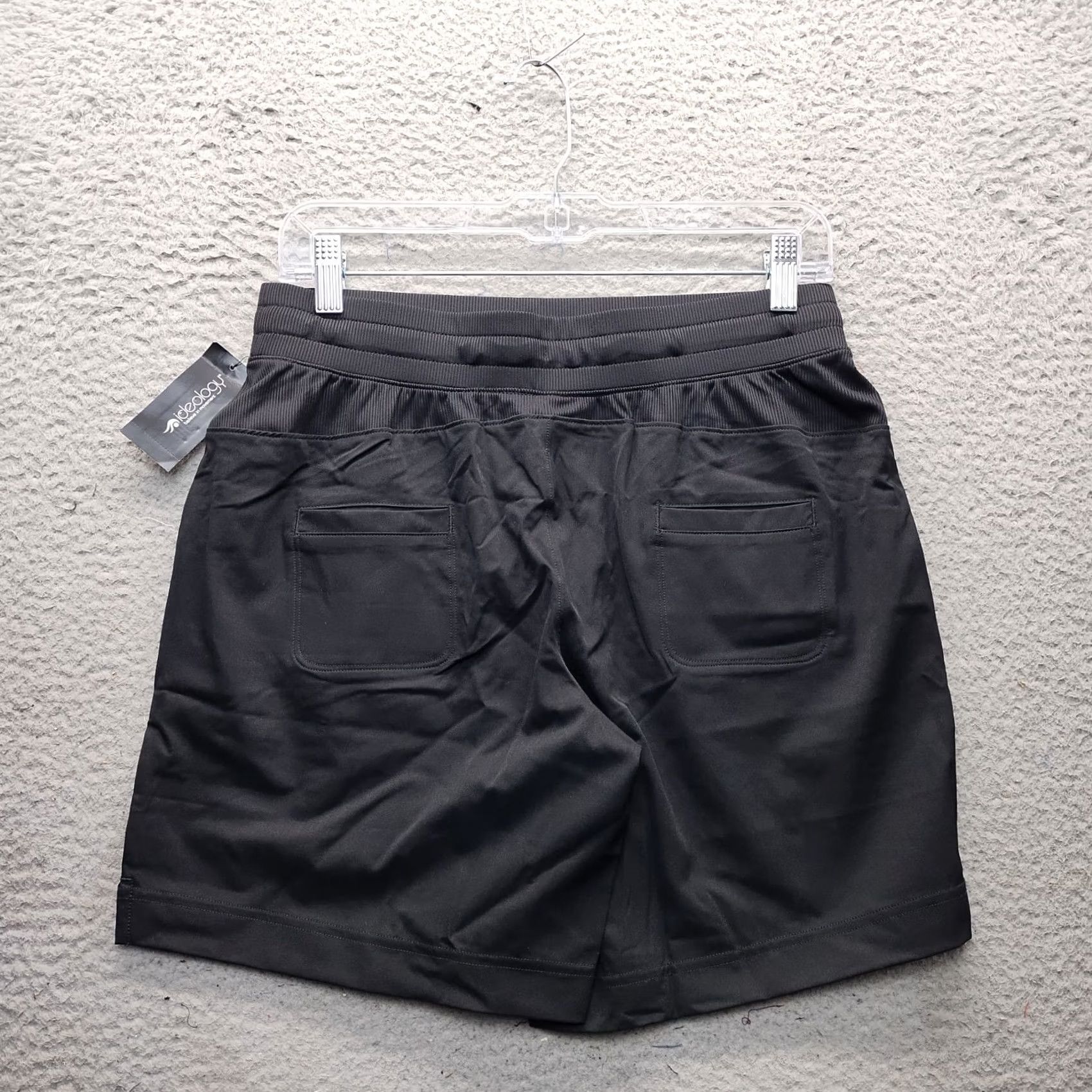 Vintage Ideology Fitness Shorts Womens Size S Black Woven Comfort Elastic Drawstring Waist Size 28" / US 6 / IT 42 - 2 Thumbnail