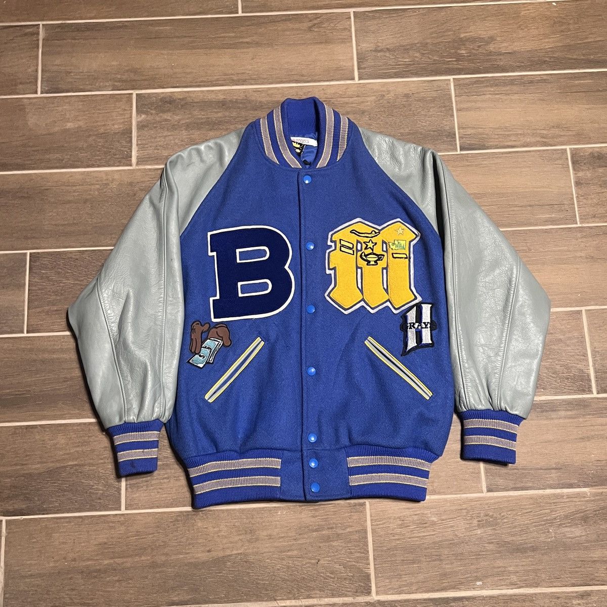 Other 1 of 1 Black Angels In Flight Varsity Jacket Size US M / EU 48-50 / 2 - 1 Thumbnail