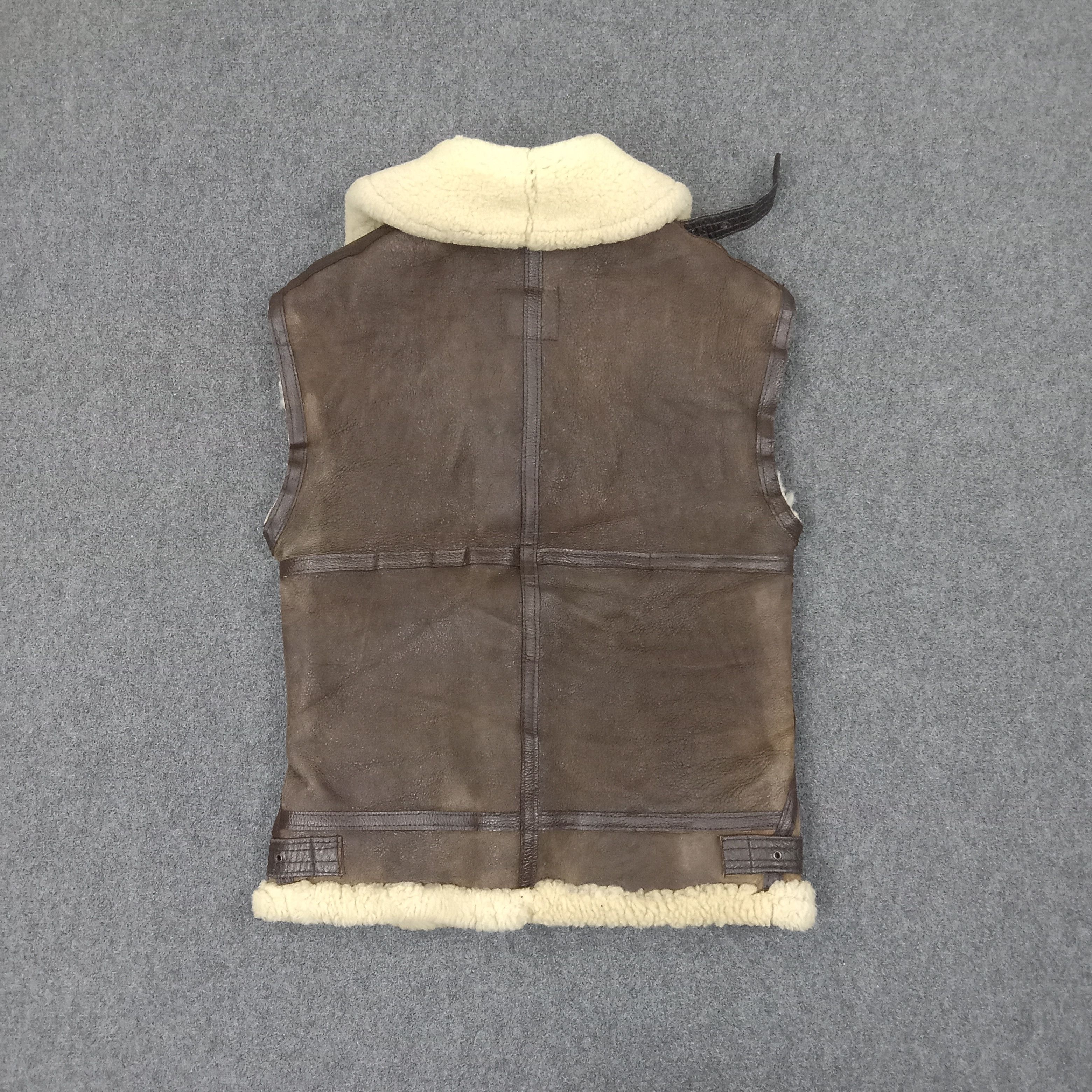 Avirex Avirex Leather Fur Winter Shacket Vest Jacket C236N4 Size US S / EU 44-46 / 1 - 5 Thumbnail