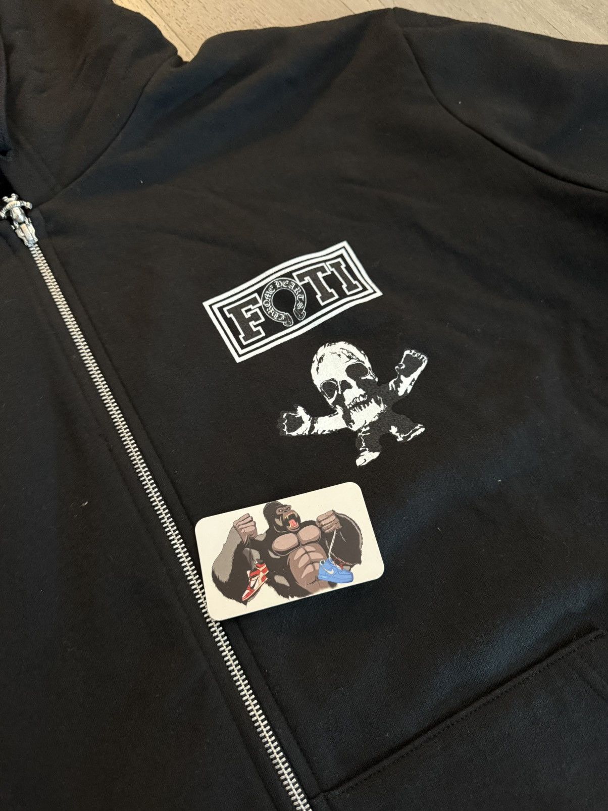 Chrome Hearts Chrome Hearts Foti Multi Teeter Harris Logo Zip Up Hoodie Size US XXL / EU 58 / 5 - 5 Thumbnail